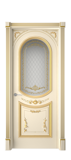 Багет 23 ДО | Слоновая кость патина золото