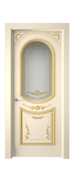 Багет 23 ДО | Слоновая кость патина золото