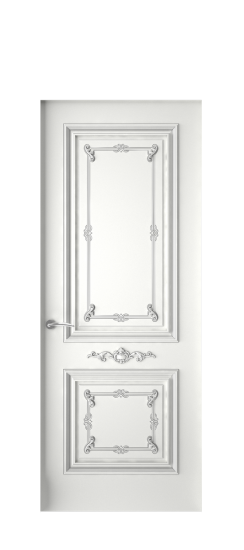 Багет 31 ДГ | Белая эмаль патина серебро