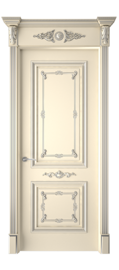 Багет 31 ДГ | Слоновая кость патина серебро