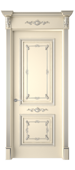 Багет 31 ДГ | Слоновая кость патина серебро