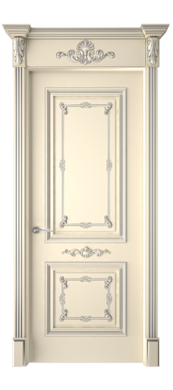 Багет 31 ДГ | Слоновая кость патина серебро