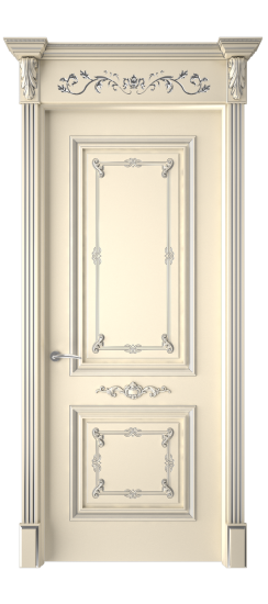 Багет 31 ДГ | Слоновая кость патина серебро