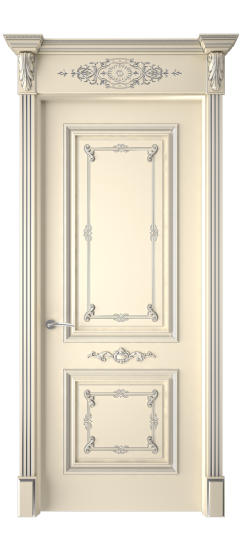 Багет 31 ДГ | Слоновая кость патина серебро