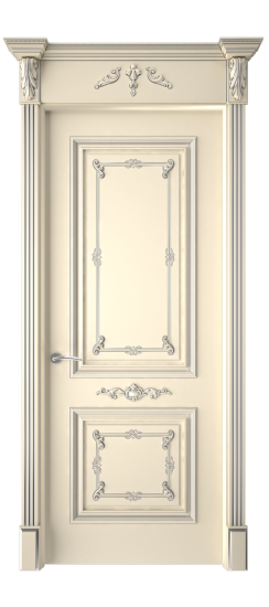 Багет 31 ДГ | Слоновая кость патина серебро