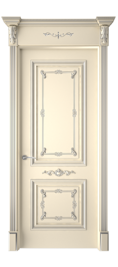 Багет 31 ДГ | Слоновая кость патина серебро