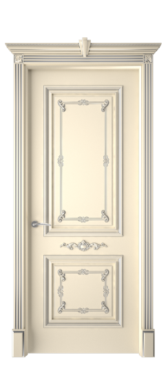 Багет 31 ДГ | Слоновая кость патина серебро