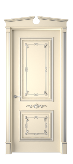 Багет 31 ДГ | Слоновая кость патина серебро