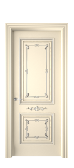 Багет 31 ДГ | Слоновая кость патина серебро