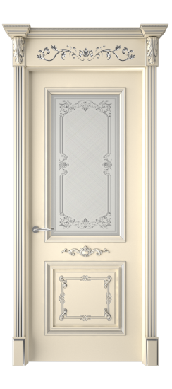 Багет 31 ДО | Слоновая кость патина серебро