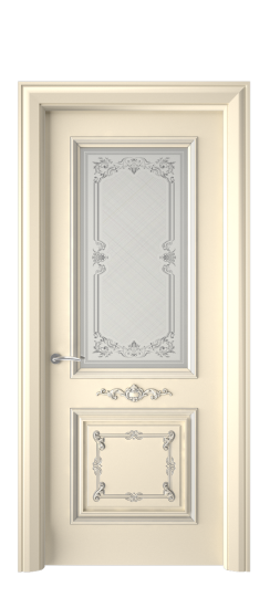 Багет 31 ДО | Слоновая кость патина серебро