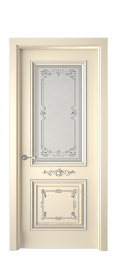 Багет 31 ДО | Слоновая кость патина серебро