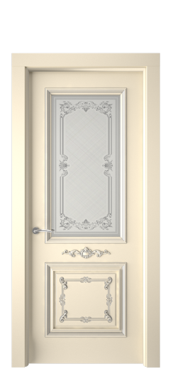 Багет 31 ДО | Слоновая кость патина серебро