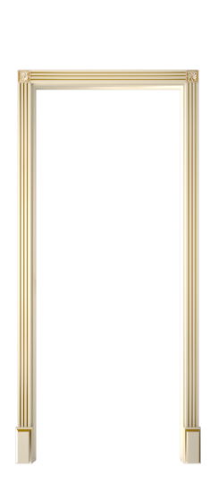 Багет 31 ДО | Слоновая кость патина золото