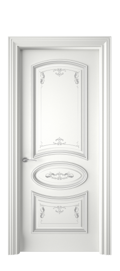 Багет 3 ДГ | Белая эмаль патина серебро