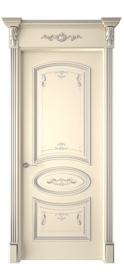 Багет 3 ДГ | Слоновая кость патина серебро