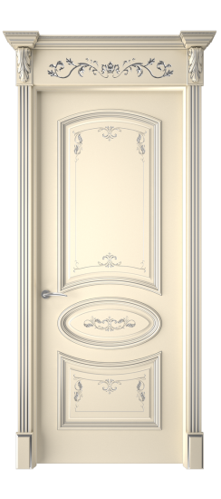 Багет 3 ДГ | Слоновая кость патина серебро