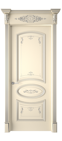 Багет 3 ДГ | Слоновая кость патина серебро