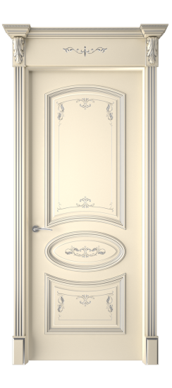 Багет 3 ДГ | Слоновая кость патина серебро