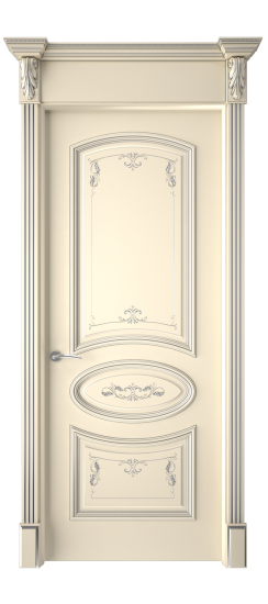 Багет 3 ДГ | Слоновая кость патина серебро