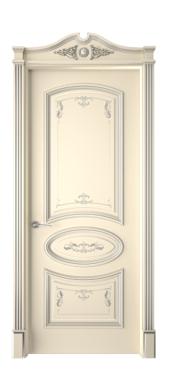 Багет 3 ДГ | Слоновая кость патина серебро