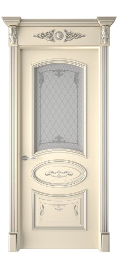 Багет 3 ДО | Слоновая кость патина серебро