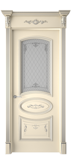 Багет 3 ДО | Слоновая кость патина серебро