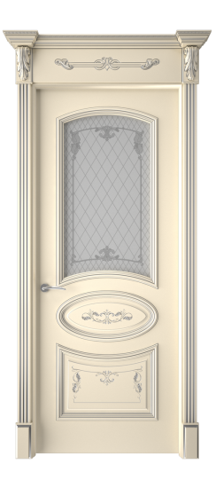 Багет 3 ДО | Слоновая кость патина серебро