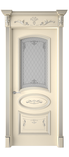 Багет 3 ДО | Слоновая кость патина серебро