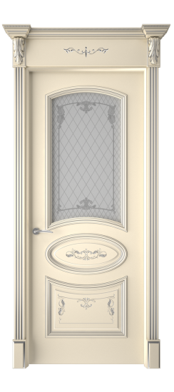 Багет 3 ДО | Слоновая кость патина серебро