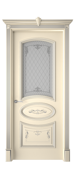 Багет 3 ДО | Слоновая кость патина серебро