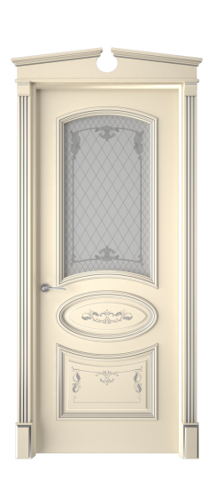 Багет 3 ДО | Слоновая кость патина серебро