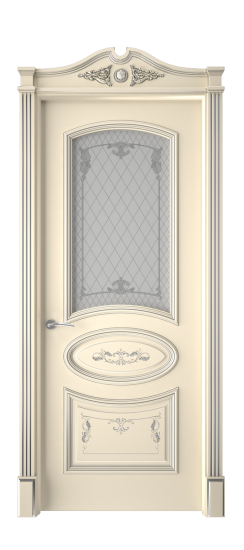 Багет 3 ДО | Слоновая кость патина серебро