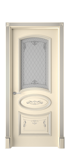 Багет 3 ДО | Слоновая кость патина серебро