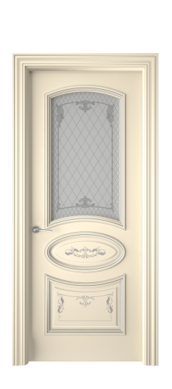 Багет 3 ДО | Слоновая кость патина серебро