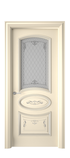 Багет 3 ДО | Слоновая кость патина серебро