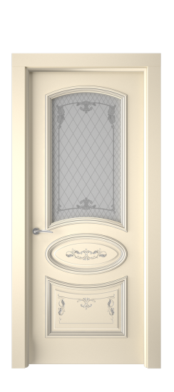 Багет 3 ДО | Слоновая кость патина серебро