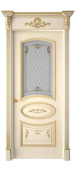 Багет 3 ДО | Слоновая кость патина золото