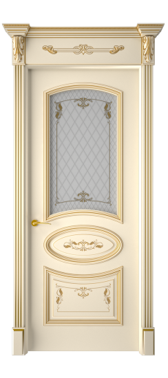 Багет 3 ДО | Слоновая кость патина золото