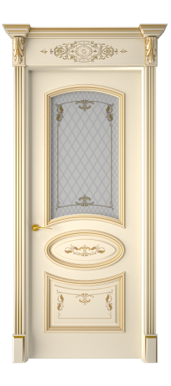 Багет 3 ДО | Слоновая кость патина золото