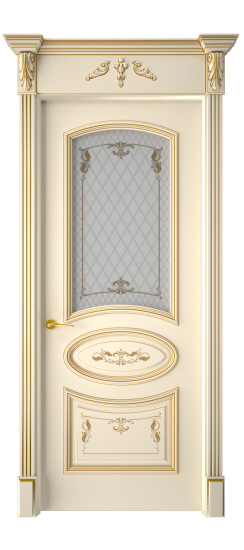 Багет 3 ДО | Слоновая кость патина золото