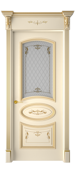 Багет 3 ДО | Слоновая кость патина золото