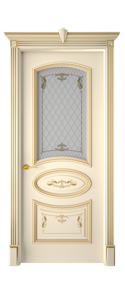 Багет 3 ДО | Слоновая кость патина золото