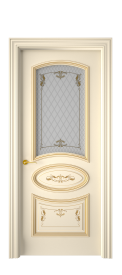 Багет 3 ДО | Слоновая кость патина золото