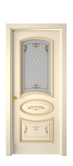 Багет 3 ДО | Слоновая кость патина золото