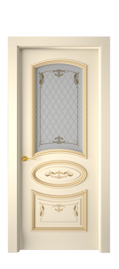 Багет 3 ДО | Слоновая кость патина золото