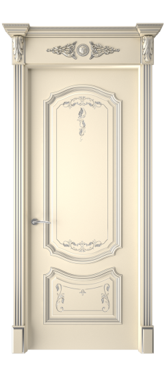 Багет 4 ДГ | Слоновая кость патина серебро