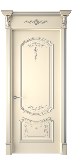 Багет 4 ДГ | Слоновая кость патина серебро