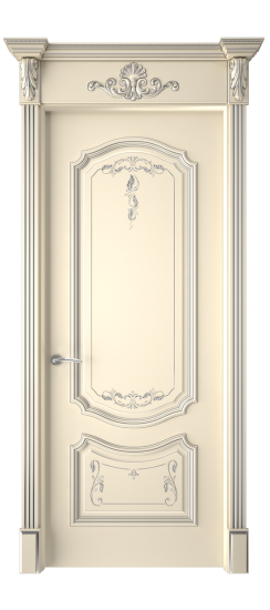 Багет 4 ДГ | Слоновая кость патина серебро