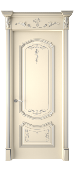 Багет 4 ДГ | Слоновая кость патина серебро